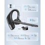New Bee Casque Mains Libres V5.2 Oreillette Bluetooth Headset Casque d'affaires sans Fil avec Microphone avec Double Annulation