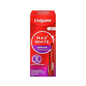 COLGATE - Max White Ultimate Sérum blancheur nuit 2,5 ml- Gel blancheur qui élimine 15 ans de taches- 35 utilisations- Doux pour