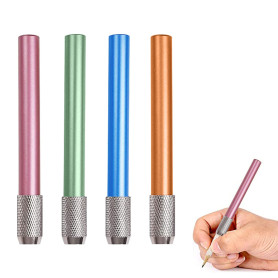 Prolongateurs de Crayon, Tête Réglable, Rallonge Support, 4 Pièces pour L'école, L'art, Le Croquis