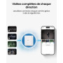 aosu 2K Caméra Surveillance WiFi Extérieure Intérieur sans Fil, Kit 2 Caméras avec aosuBase, sans Abonnement, Autonomie Jusqu’à 