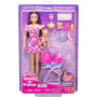 Barbie Skipper Babysitters Inc. Coffret avec poupée brune | Poupée bébé blonde, poussette avec siège auto amovible et 7 accessoi