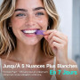 Bande Blanchiment Dentaire Violet, Bandes Blanchissantes pour Dents: 14 Bandes Violettes 7 Paires, Résultat Rapide, Élimine Tach