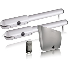 Somfy 2400780 - Kit de motorisation pour Portail battant SGS 201 RTS - Livré avec 1 télécommande Keypop - Compatible app Tahoma