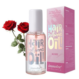 immetee Huile de parfum pour cheveux, Vaporisateur de parfum floral pour cheveux, longue durée, Huile capillaire Hydratation des