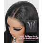 Tunfine 13x6 Full Lace Front Drawstring Wig Human Hair for Women 200 Density Glueless Straight Perruque Cheveux Humain Upgraded
