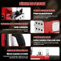 Risegun Machine à coudre électrique pour sacs, Sac D'emballage Électrique Couture Closer Stitcher avec 2 batteries 1300 mAh pour