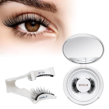 Faux Cils Magnetique, Cils Magnetique Naturel Réutilisables avec Applicateur, Aucune Colle Nécessaire QUEWEL Faux Cils Magnetiqu