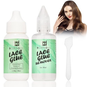 Colle Perruque et Dissolvant de Colle pour Perruques, Lace Wig Glue | Invisible, Imperméable, Adhésion Forte, pour les Extension