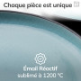 Pure Living Service de table 24 pièces pour 6 personnes – Beau service de table en grès de style méditerranéen pour 6 personnes 