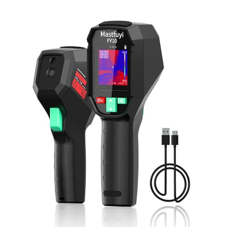 Mastfuyi caméra thermique infrarouge 96x96 pixels, -20°C~550°C, 25Hz | Caméra de détection de chaleur pour électricien et mainte
