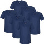 Misemiya - Lot DE 6 UNITÉS - Veste SANITAIRE Unisexe Uniforme médical Tunique à col en V Scrub Top