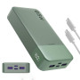 JUOVI Batterie Externe 65W 20000mAh USB-C Charge Rapide Power Bank | 2 USB-C et 2 USB-A avec affichage LED, compatible iPhone 17