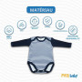 MEA BABY body bébé unisexe à manches longues 100% coton, lot de 5, avec imprimé, pour filles et garçons (Parent)