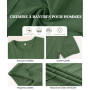 T-shirt d'été en soie glacée pour homme - Manches courtes - Maille fine - Respirant - Coupe ajustée - Col rond
