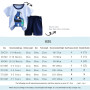 XM-Amigo Ensemble Bébé Garçon et Garçon Enfant, T-Shirt et Short à Manches Courtes, Lot de 3 Ensembles 6 Pièces, Tailles 50 à 13