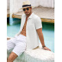 COOFANDY Chemise Homme Manches Courtes Été Loisirs Chemises Hommes Légère Plage Regular Fit Chemise avec Poche Poitrine | Chemis