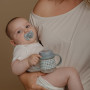 Suavinex, Tasse Apprentissage Bébé, Biberon avec Poignées, Brillent dans le Noir, avec Bec Anti-fuites en Silicone, avec Valve A