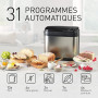Panasonic SD-YR2550SXE Machine à Pain Auto, Distributeurs de Raisins Secs, de Noix et de Levure, 31 Programmes Auto, Double Capt