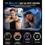LIGE Militaire Montre Connectée Homme avec 1.62'' AMOLED Écran/LED Lampe/730mAh Batterie,Smartwatch Homme avec 100+ Modes Sporti