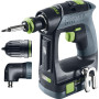 Festool Perceuse-Visseuse sans Fil CXS 12 - Coffret 2 Batteries | Moteur EC-TEC brushless, mandrin à serrage rapide, 2 vitesses,
