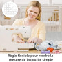 Règle de Couture à Angle Courbé, Règle de Couture à Angle Arrondi - Accessoire de Couture Adapté pour Articles de Couture, Maiso