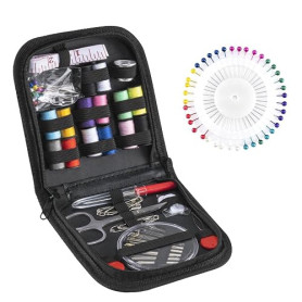 Kit de Couture,108 Pièces Accessoires De Couture 14 Bobines de Fil Couture Mini Kit De Couture Complet pour Débutants, Voyageurs