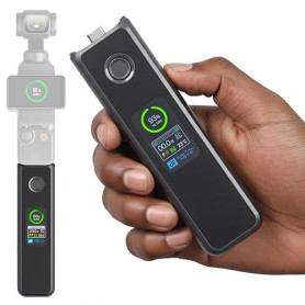 Osmo Pocket 4/3 Poignée de batterie 20 W à charge rapide Compatible avec DJI Pocket 3/Xtra Muse avec écran LCD couleur Vitesse d
