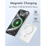 Batterie Externe 10000mAh, Magnétique sans Fil Power Bank Induction, 20W Charge Rapide USB C Input & Output, Chargeur Portable P