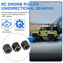 3Pcs RC 12mm/0,47po écrou Hexagonal Roulement à Sens Unique, Pièces de Démarreur de Traction de Moteur RC Fer Roulement à Sens U