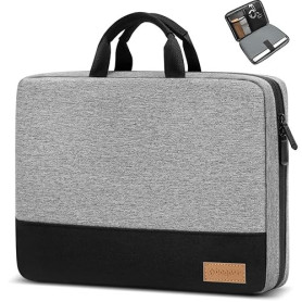 bagasin Housse pour Ordinateur Portable, 15,6 17,3 14 13,3 12,3 Pouce Sacoche TSA pour Ordinateur Portable Étanche avec 4 Couche