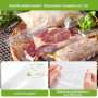 Rouleau Sous Vide Alimentaire, Sac Sous Vide Alimentaire pour L'appareil de Mise Sous Vide, 6 Rouleaux 28x300cm, Film Sous Vide