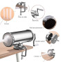 COSTWAY 2,5 kg Poussoir à Saucisses, Machine à Saucisse Remplissage de Saucisse en Alliage d'Aluminium avec 3 Tubes de Diamètre