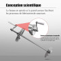 COSTWAY 2,5 kg Poussoir à Saucisses, Machine à Saucisse Remplissage de Saucisse en Alliage d'Aluminium avec 3 Tubes de Diamètre