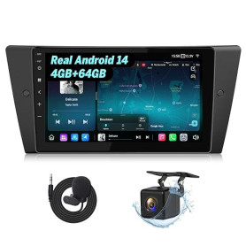 Eonon 9 Pouces Autoradio pour BMW 3 E90 E91 E92 E93 (2005-2013) Android 14 4+64 Go, GPS, CarPlay, Android Auto, Bluetooth, Radio