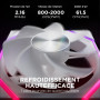 AsiaHorse Nyota Ventilateur PC 120MM ARGB Reverse [Lot de 3] [HDB] Ventilateur RGB 2000 RPM/61.5 CFM/2,16 MMH2O 5V 3PIN ARGB et 