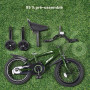 BODIOO Vélo Enfant 14 Pouces, vélo pour garçon et Fille avec Roues stabilisatrices, Cadre Stable, siège réglable, Frein arrière