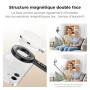 K&F CONCEPT 180cm Trépied Mag-Safe Léger, Perche Selfie Extensible Portable | Double Aimant, Trépied Vlog Aluminium à Réglage 3
