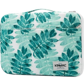 Kinmac Housse de protection à 360° imperméable avec poignée pour ordinateurs portables (feuille d'olivier, 15,6"-16")