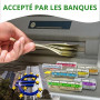 AF® Lot de 120 étuis à monnaie (8 x 15 étuis) | 15 rouleau piece de monnaie 1 euro + 15 rangement pieces de monnaie 2 euros... |