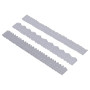 Deckle Edge Ruler Règle de Déchirement en Acier au Carbone 3pcs Règle de Bords Irréguliers Fabrication de Gaufrage en Acier au C