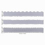 Deckle Edge Ruler Règle de Déchirement en Acier au Carbone 3pcs Règle de Bords Irréguliers Fabrication de Gaufrage en Acier au C