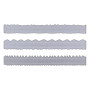 Deckle Edge Ruler Règle de Déchirement en Acier au Carbone 3pcs Règle de Bords Irréguliers Fabrication de Gaufrage en Acier au C