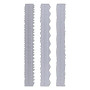 Deckle Edge Ruler Règle de Déchirement en Acier au Carbone 3pcs Règle de Bords Irréguliers Fabrication de Gaufrage en Acier au C