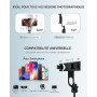 RISEOFLE 180cm Trepied Smartphone & Perche a Selfie, Trepied Telephone Portable Rétractable en Aluminium avec Télécommande sans