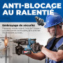 DongCheng Marteau perforateur sans fil 20V, 2,8 J SDS-plus (1 batterie) | Max de perçage 24 mm (Béton), Moteur sans balais, Embr