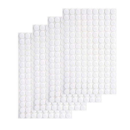 Wosyoodo 540 Pièces Scratch Autocollant Rond, 10mm Scratch Autocollant Double Face, Pastille Scracht Adhesif, Autocollantes Hook