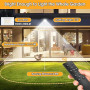 FGRYB 30W Projecteur LED Extérieur avec Détecteur de Mouvement - 2 Packs | Blanc Froid 6500K, IP66 Etanche,Télécommande Incluse.
