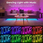LUXONIC 5M Neon Ruban LED, RGB, Etanche, 24V Flexible Bande LED Néon | en Silicone avec APP/Télécommande, Synchronisation Musica