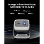 JMGO New N1S 4K Mini Videoprojecteur, Triple Laser, 1700 ISO Lumens, GTV | Gimbal Instantané Autofocus, Netflix, 110% BT.2020, H