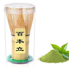 Alyvisun Fouet Matcha avec 76 Dents, Parfait pour la Cérémonie du Thé